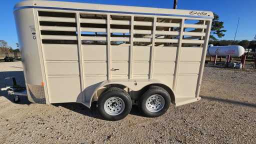 2024 Delta 14' livestock bumper pull trailer