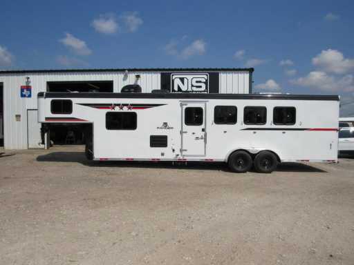 2023 Bison 4 horse trailer with 10' living quarters