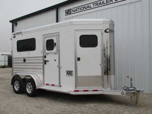 2025 Cimarron 2 horse straight load bumper pull trailer