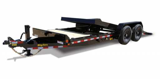 2024 Big Tex 14tl 20' (16'+4') heavy duty tilt bed equipment trailer