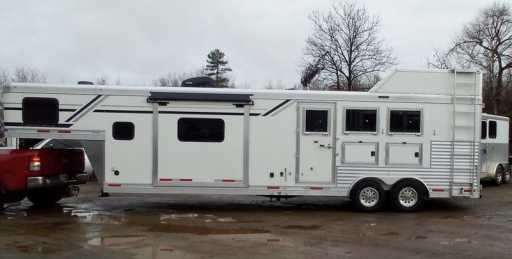 2025 smc patriot 4 horse gooseneck trailer with 13' living quarters