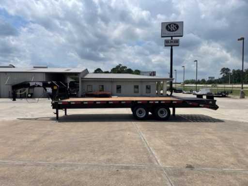 2022 Texas Bragg 20+5 flatbed gooseneck trailer