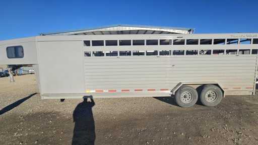 2024 Trails West 24' livestock gooseneck trailer