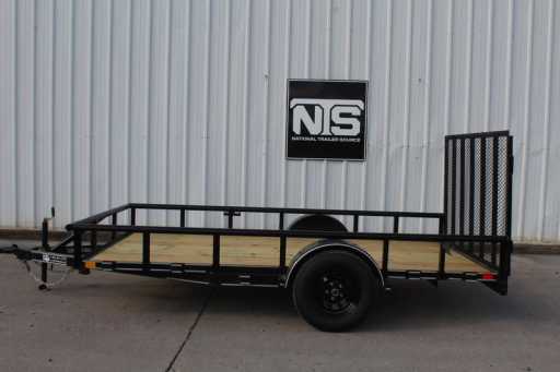 2024 National 12' bumper pull light duty utility trailer