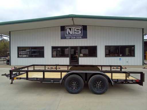 2024 National 77x16taat utility bumper pull trailer