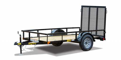 2024 Big Tex 10' 30es economy single axle utility trailer