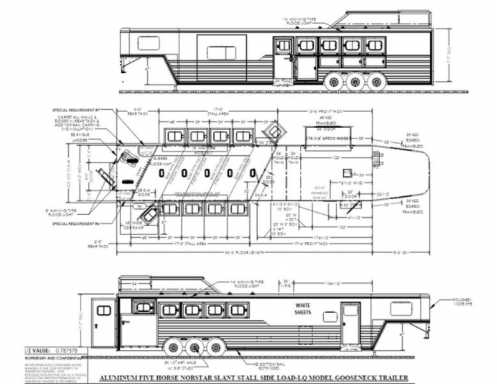 2024 Cimarron 5 horse side load gooseneck trailer with 16' living quarters