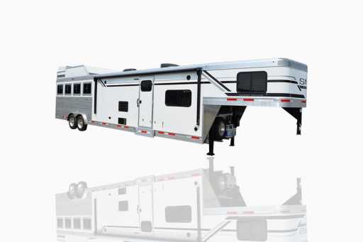 2024 smc patriot 3 horse gooseneck trailer with 15' living quarters