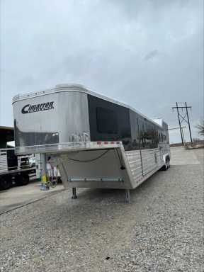 2024 Cimarron 4 horse gooseneck trailer with 17.8' outlaw conversions