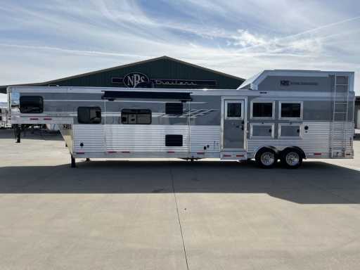 2023 smc 3 horse side load gooseneck trailer with 16' living quarters trailer