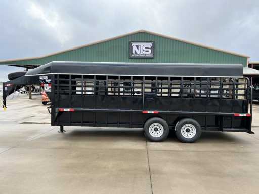 2024 Big Bend 20' livestock gooseneck trailer