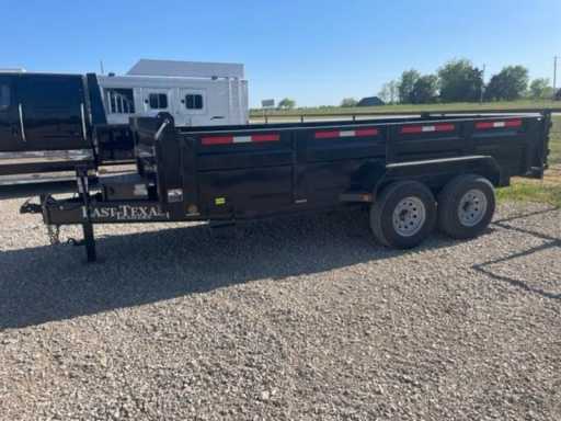 2023 East Texas 16' bumper pull dump trailer