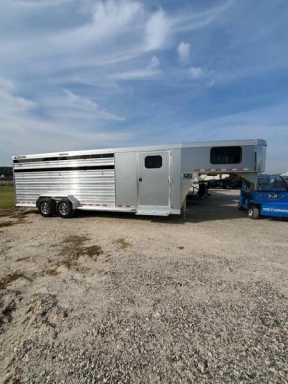 2024 Cimarron 20.6' livestock gooseneck trailer