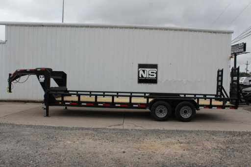 2023 National 24' gooseneck heavy duty lowboy utility trailer