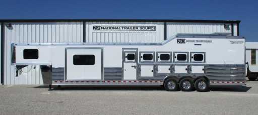 2024 Twister Trailer 5 horse side load gooseneck trailer with 17'6 outlaw conversions
