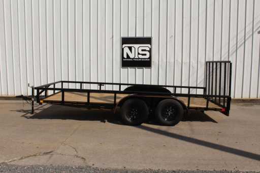 2024 National 16' bumper pull light duty utility trailer