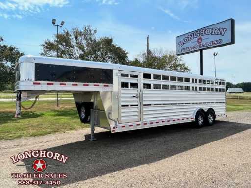 2024 Elite 24ft show cattle stock trailer with side ramp