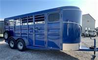 2024 Calico 18' hog/sheep trailer,6pens,5'tack,ramp,on the lot