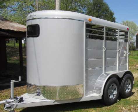 2024 Calico in stock! 10 ft bumper pull stock trailer