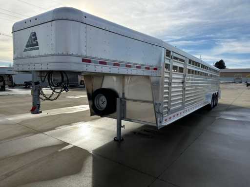 2024 Elite gooseneck stock aluminum trailer stock 7' - 102" x