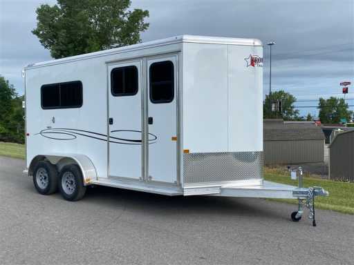 2023 Frontier 2 horse straight load bumper pull w dressing room