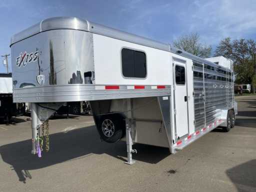 2023 Exiss 7024w 24' stock combo w/ side tack - hayrack