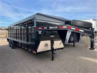2024 Delco 24' metal top stock trailer
