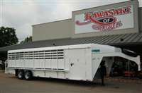 2023 Hughes horse combo 28'11" x 6'8" slant wall tack trailer