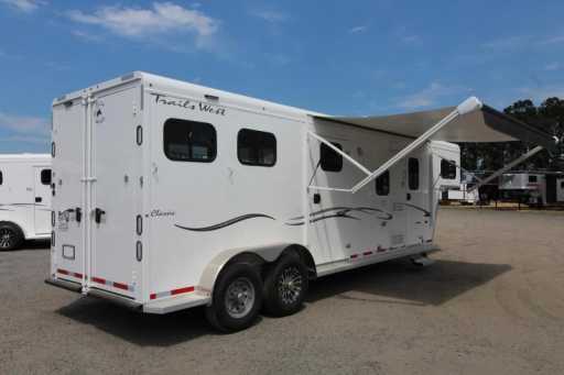 2023 Trails West classic 10x10 living quarters 2 horse trailer