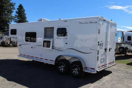 2023 Trails West classic 8x13 living quarters 2 horse trailer