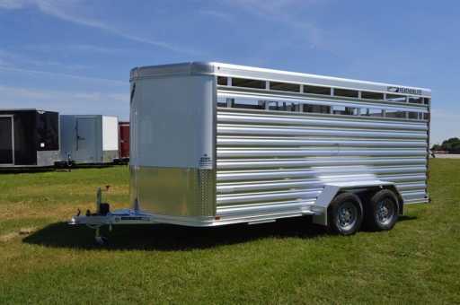 2024 Featherlite 6'7"x16'x6'6" 8107 stock trailer