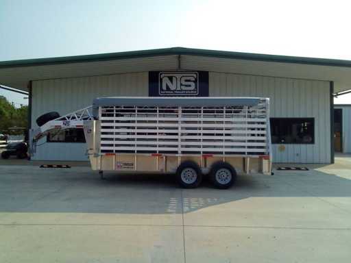 2023 W-W 16' livestock gooseneck trailer