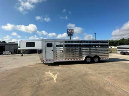2024 Twister Trailer 5 horse gooseneck trailer with trainer split tack