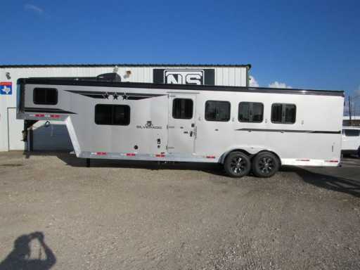 2024 Bison silverado 4 horse gooseneck trailer with 8' living