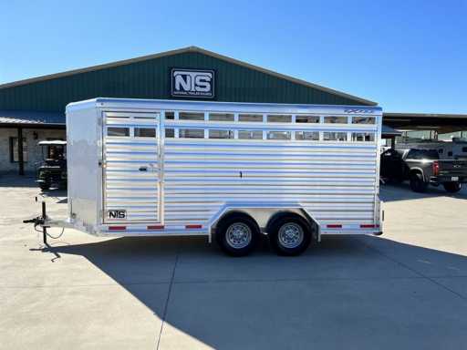 2023 Exiss 16' livestock bumper pull trailer