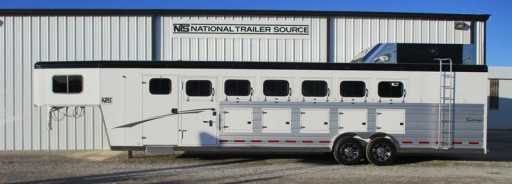 2024 Trails West 6 horse side load gooseneck trailer