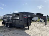 2024 Big Bend 18' livestock gooseneck trailer