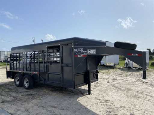 2024 Big Bend 18' livestock gooseneck trailer
