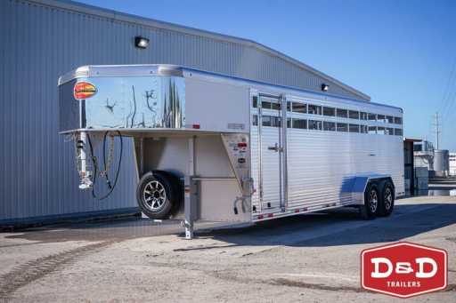 2024 Sundowner 24 ft stock trailer with floating center gate