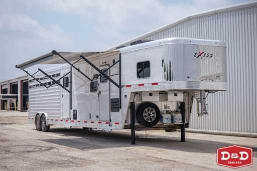 2022 Exiss 35 ft stock trailer with living quarters