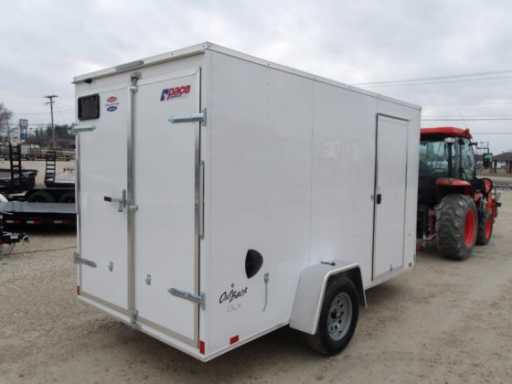 2024 Pace American kp7212stsv-030 - 6 x 12 outback dlx flat top v-nose enclosed cargo trailer 3k