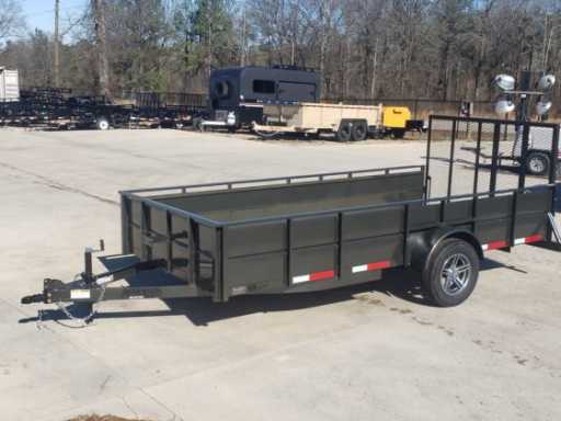 2024 Anderson 76x14 ss solid high side utility trailer