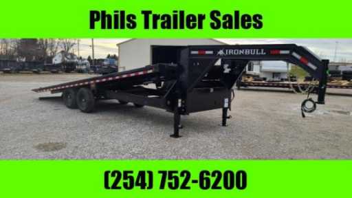 2023 Iron Bull 26' iron bull tilt gooseneck trailer 7 k axles equipment trailer