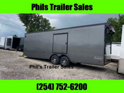 2024 Haulmark new 85x28 enclosed trailer car hauler blackout cargo trailers race trailer
