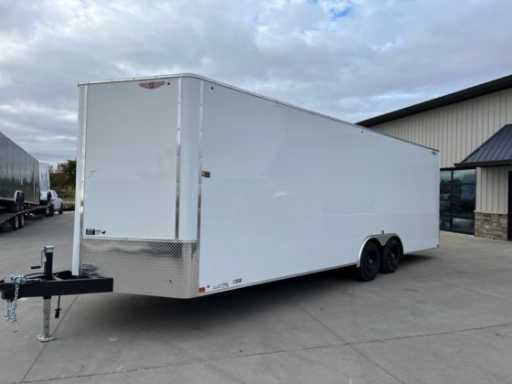 2024 AMP 8.5'x24' 10k flat top v-nose enclosed car hauler trailer