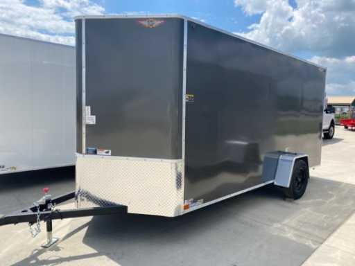 2024 AMP 6'x14' 3k flat top v-nose enclosed cargo trailer