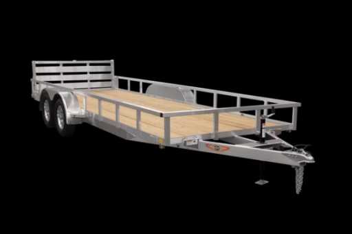 2024 AMP aluminum 82"x16' 7k rail side utility trailer