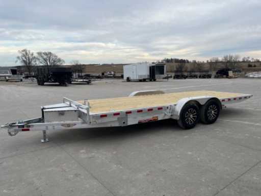 2024 AMP aluminum 82"x20' 10k electric tilt low profile speed loader car hauler trailer
