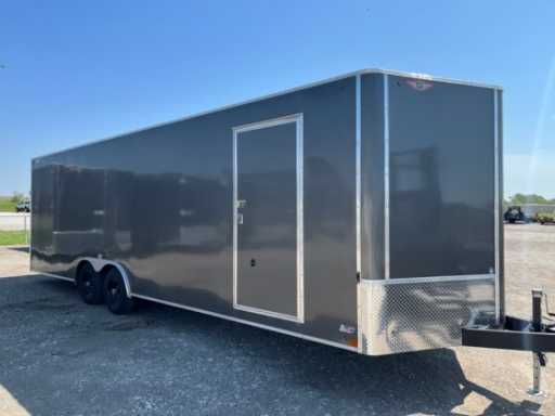 2024 AMP 8.5'x26' 10k flat top v-nose enclosed car hauler trailer