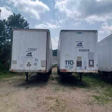 1995 Stoughton (2) 45x102 storage trailers